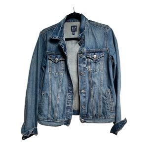GAP Medium Tall Icon Denim Jacket EUC